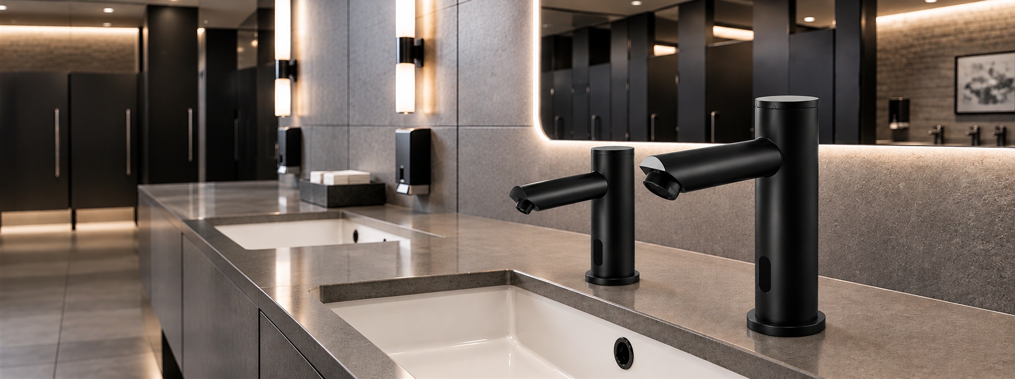 BathSelect bathroom fixture maintenance and lifecycle planning for commercial touchless faucet systems