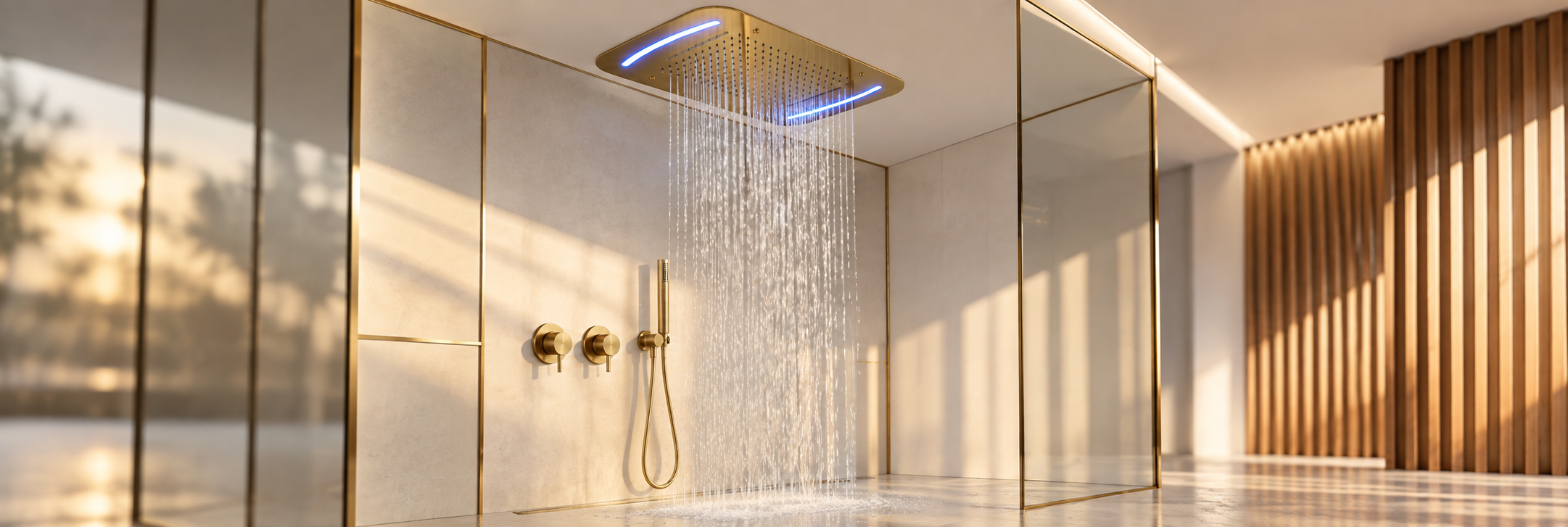 BathSelect large LED shower heads