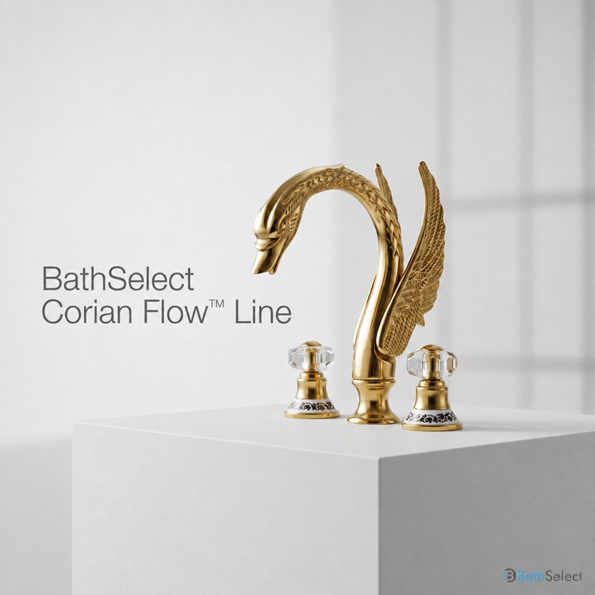 BathSelect brushed gold luxury finish care
