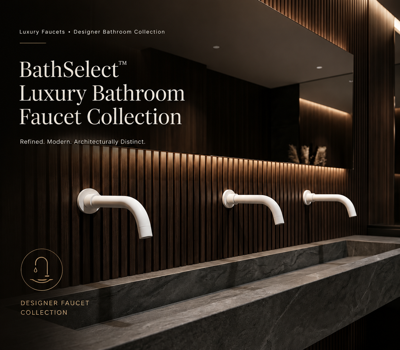 BathSelect luxury bathroom faucet collection for residential and hospitality projects