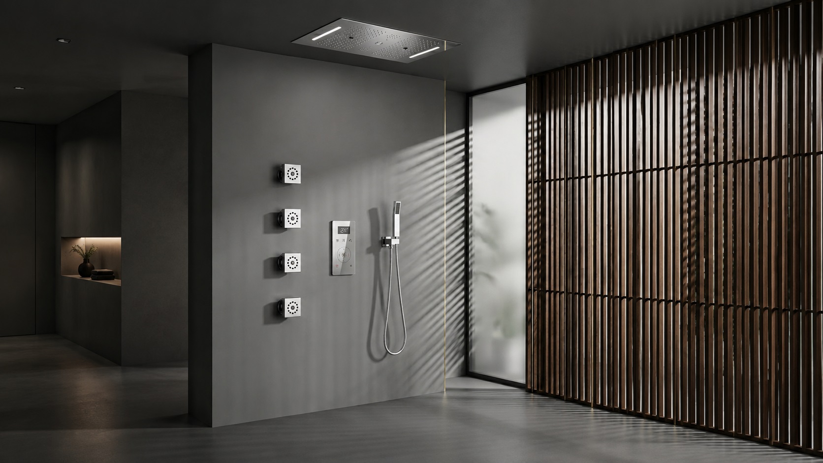 BathSelect shower system prepared for product identification and warranty support review