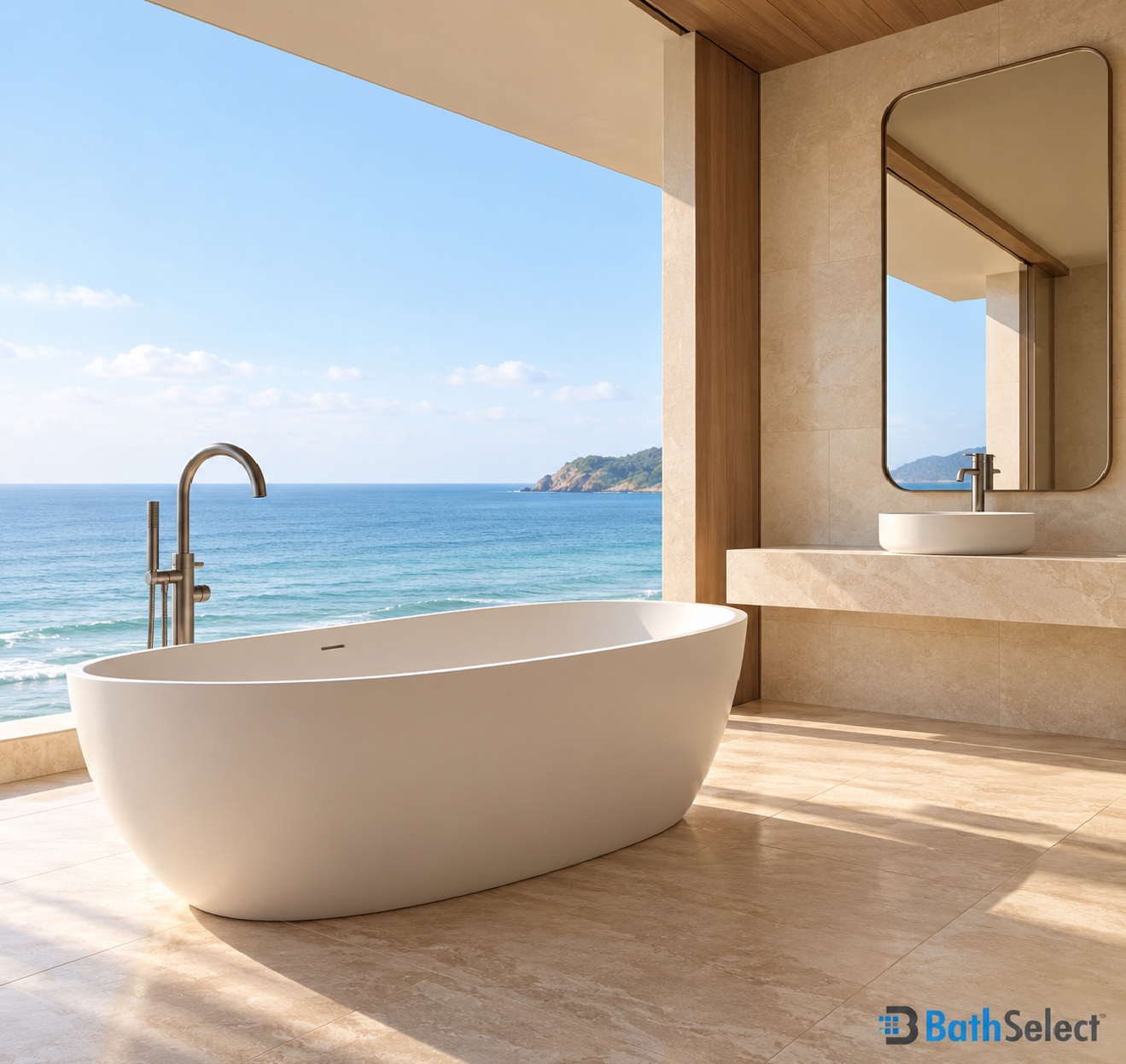Luxury hotel bathtubs