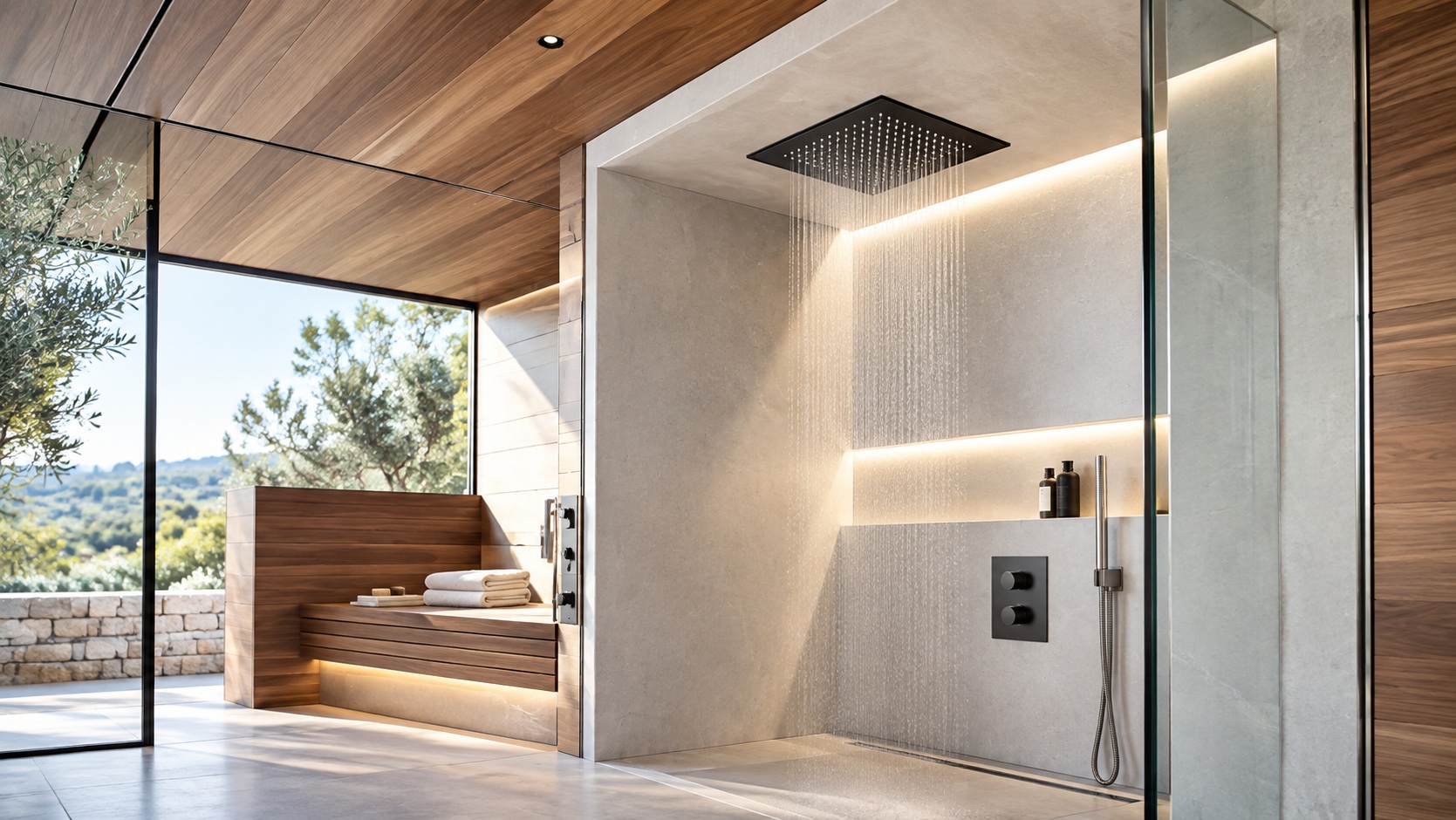 BathSelect luxury shower system for hospitality and architectural bathroom applications