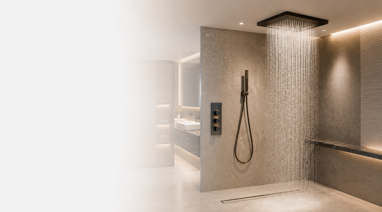 BathSelect� Shower Head Reviews featuring luxury rainfall and LED shower head customer experiences