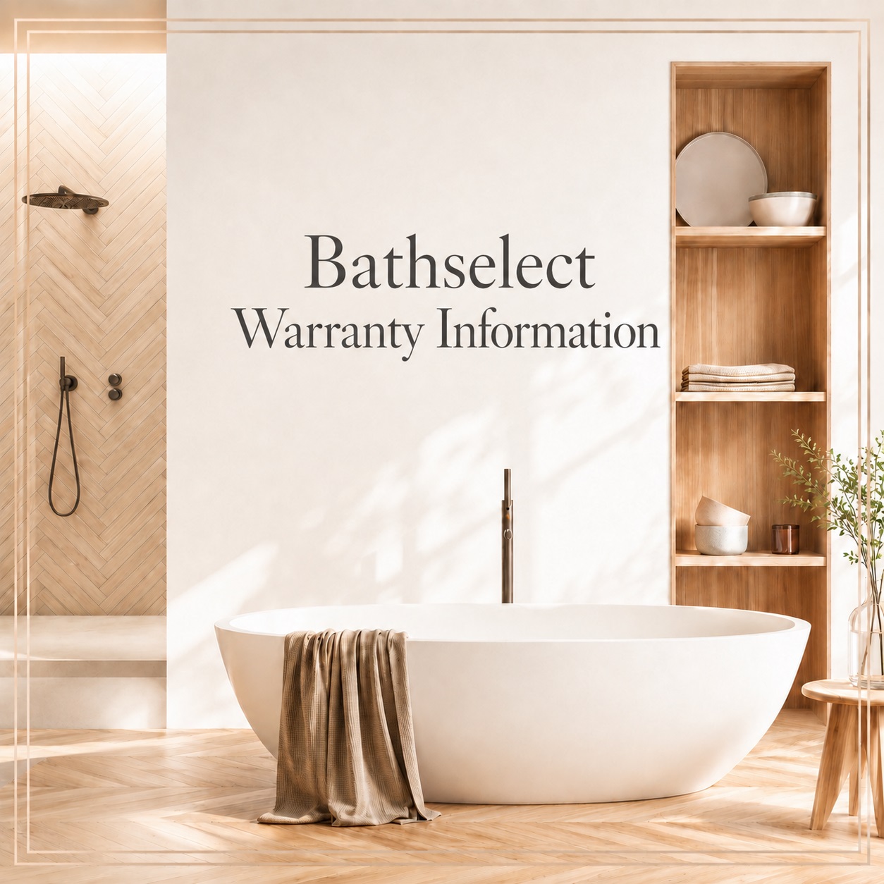 BathSelect warranty and product support for residential hospitality and commercial bathroom installations