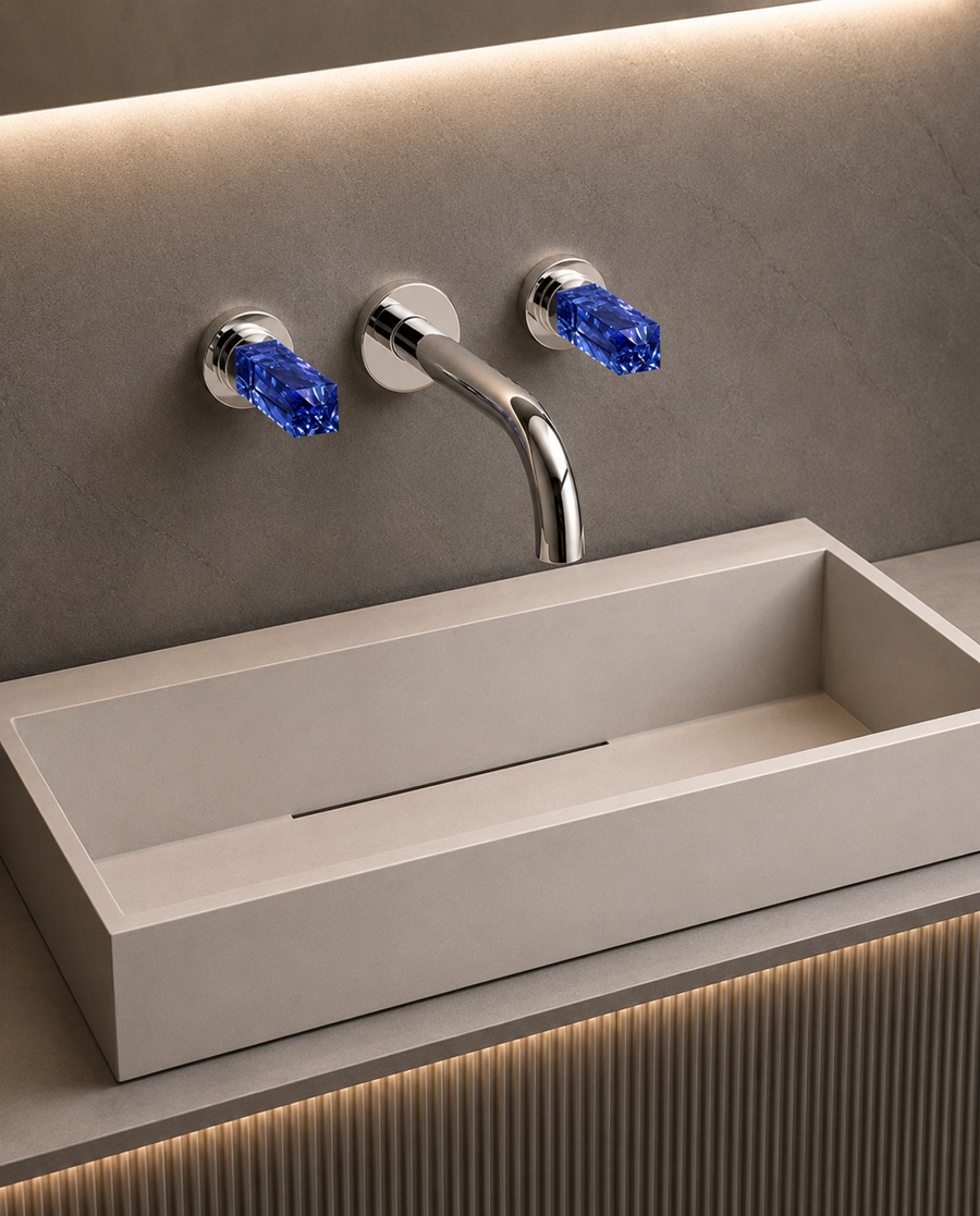 BathSelect architecturally styled bathroom faucets in coordinated finish options