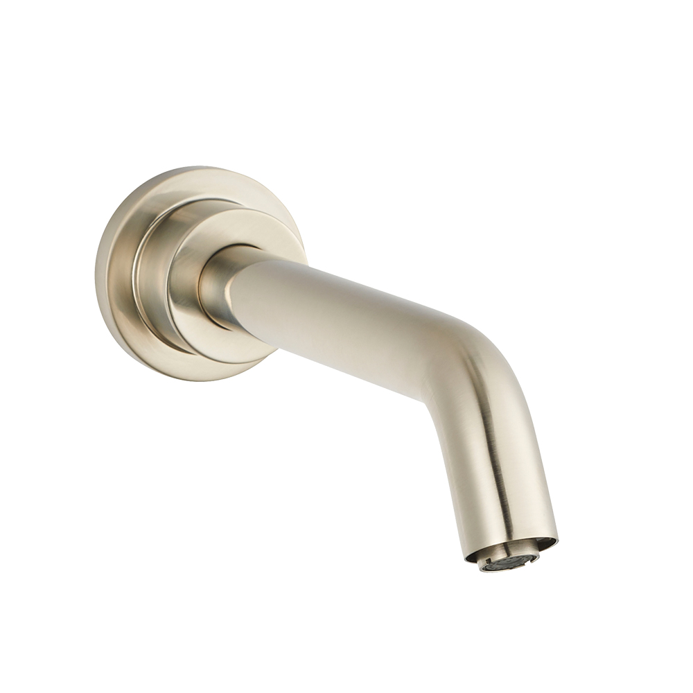 Rio Wall Mount Brushed Nickel Intelligent Commercial Automatic Sensor Bathroom Faucet
