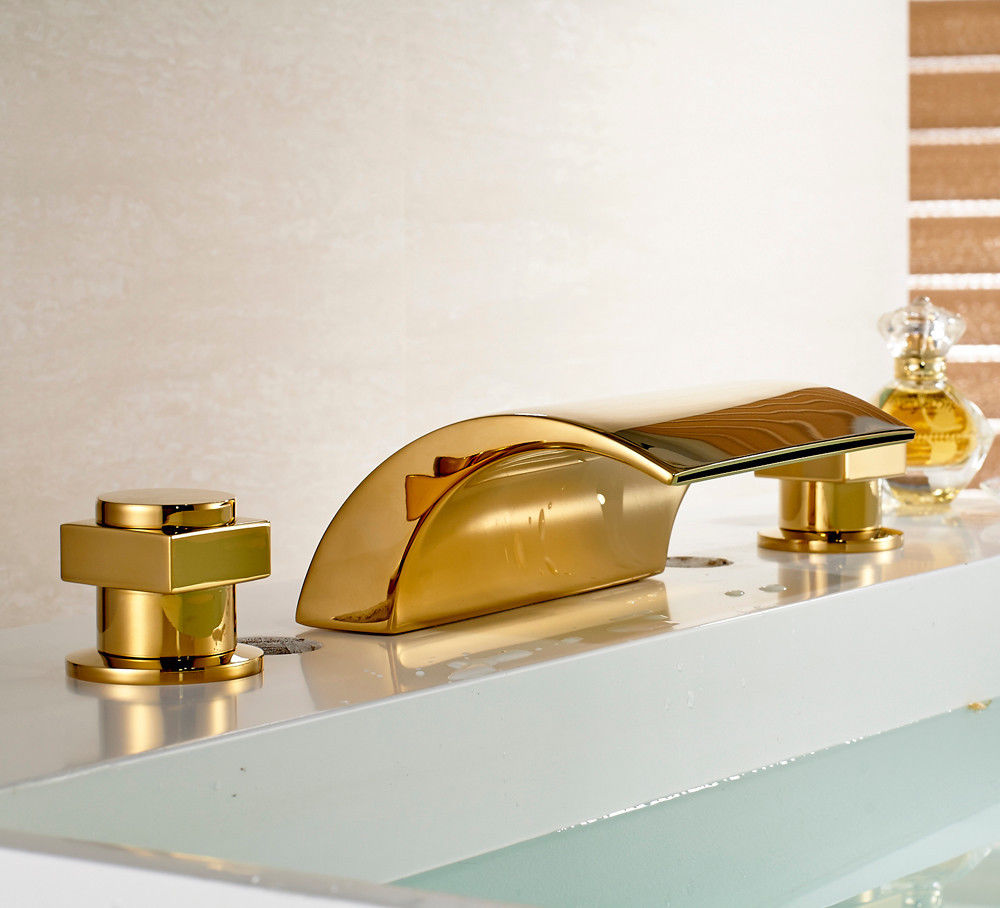 Geo Solid Brass Gold- Faucet