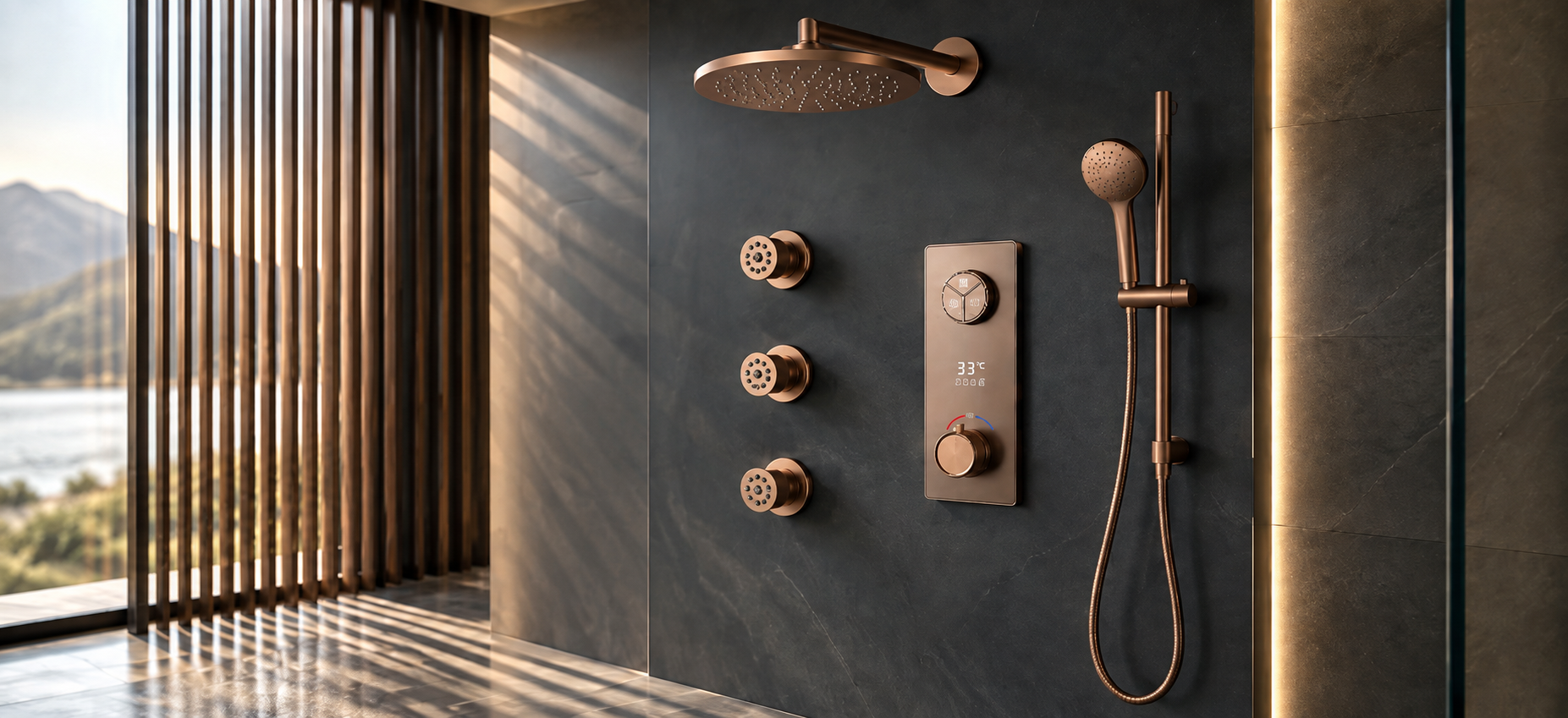 BathSelect body massage shower systems and body jets