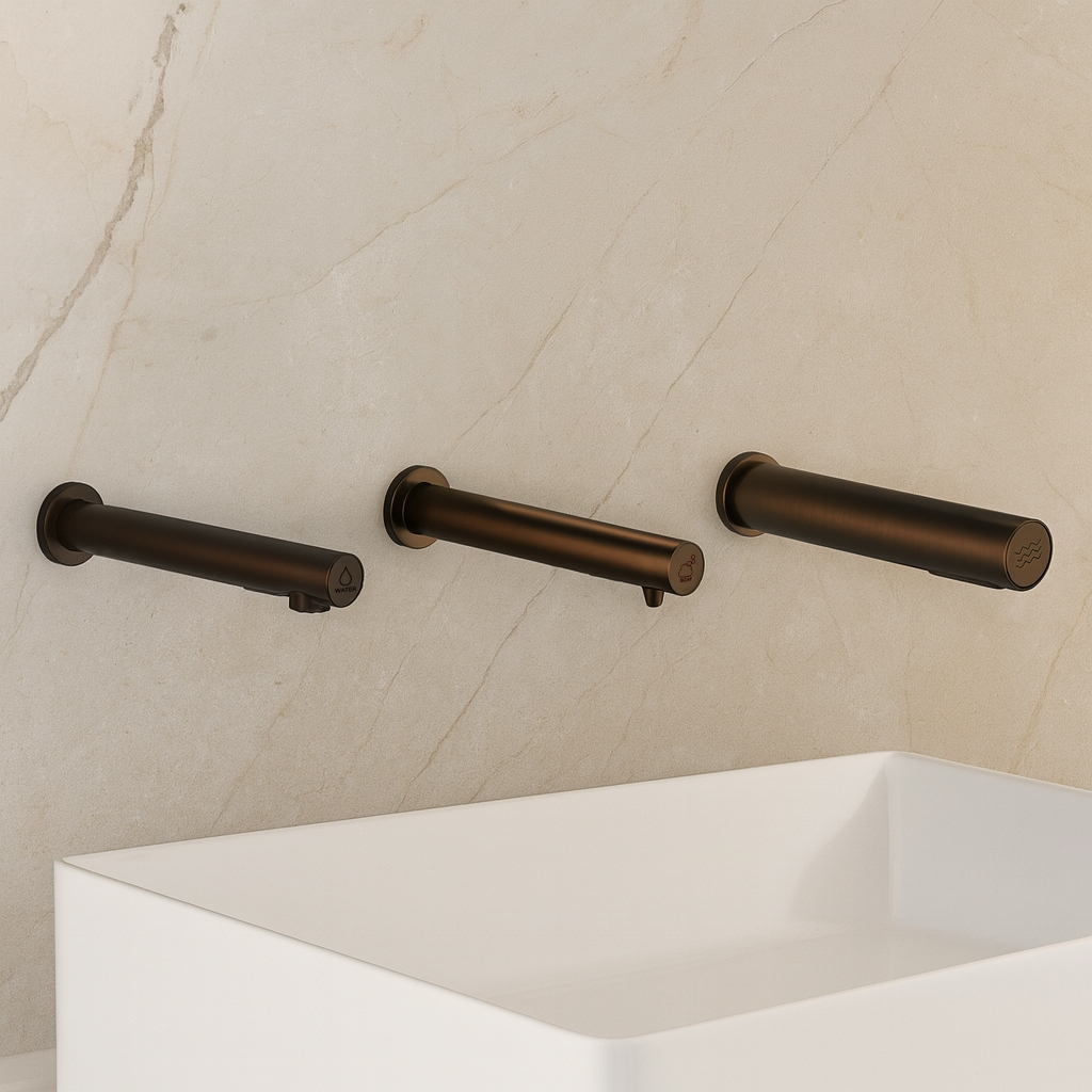 Coordinated commercial handwashing fixtures