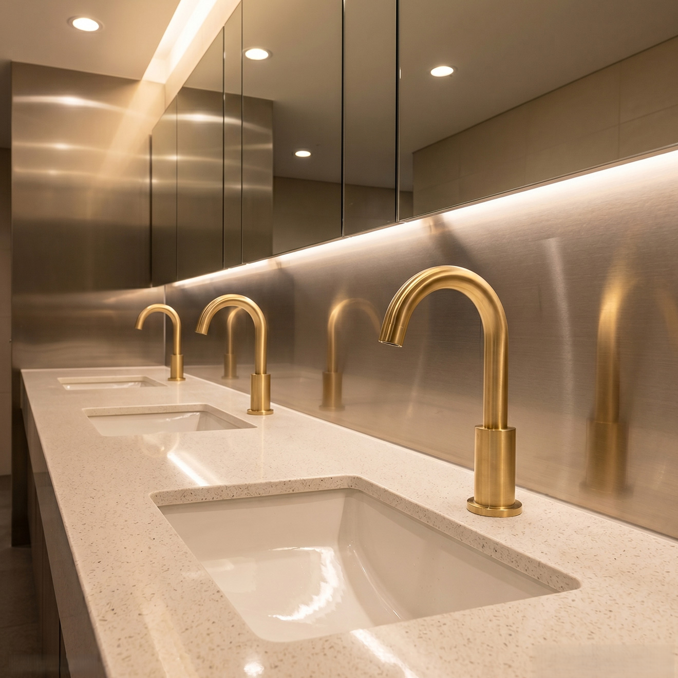 Commercial bathroom sinks