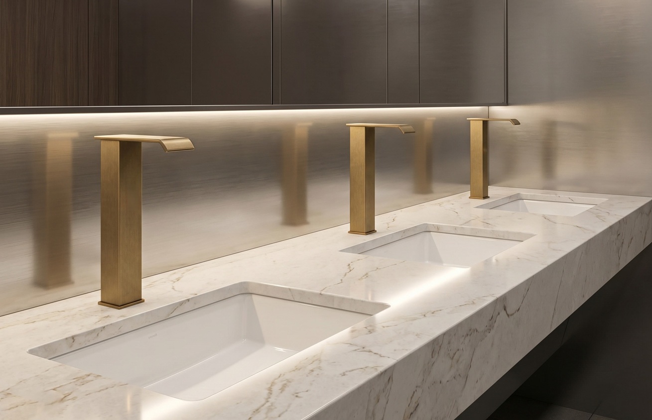 BathSelect ToF touchless commercial sensor faucets