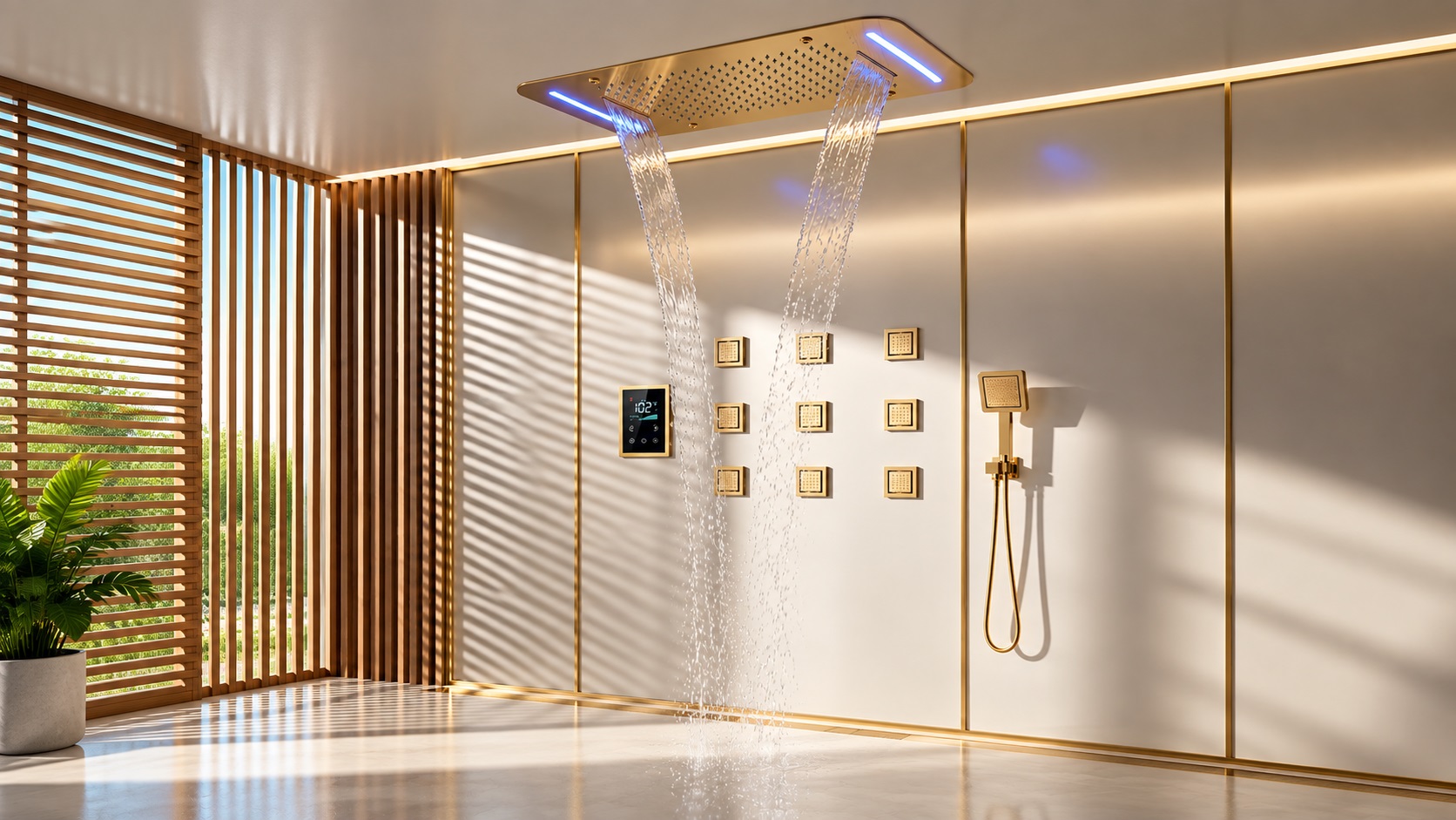 Luxury residential shower systems for custom homes