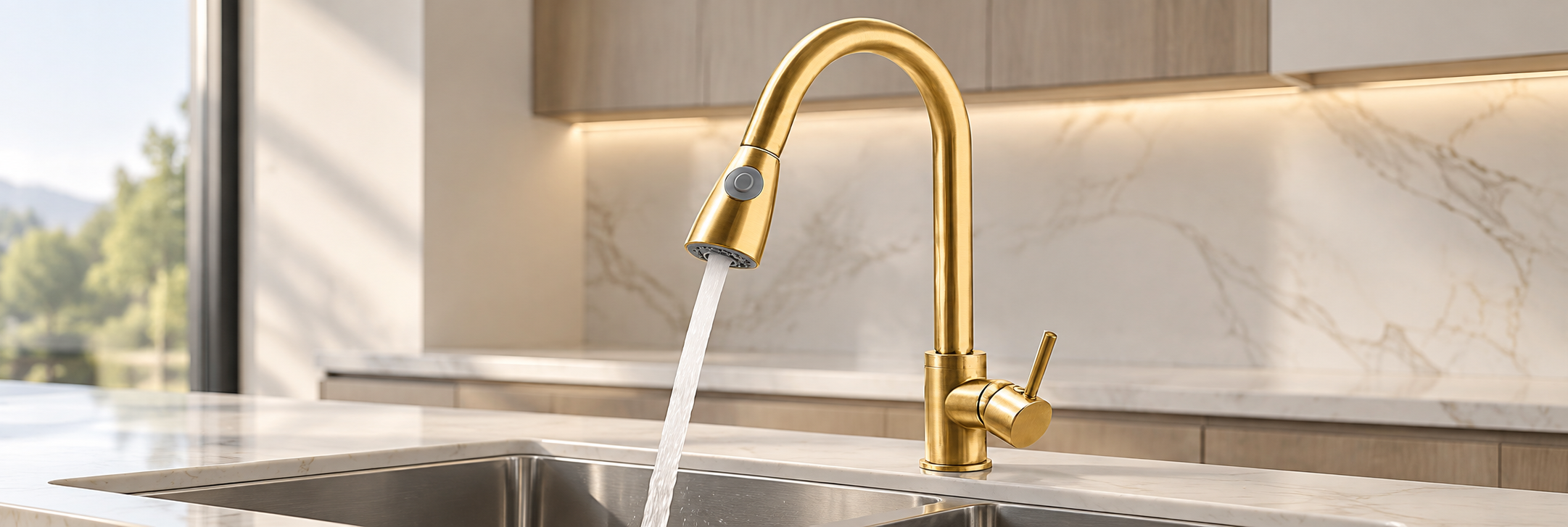 BathSelect touch activated smart kitchen faucets