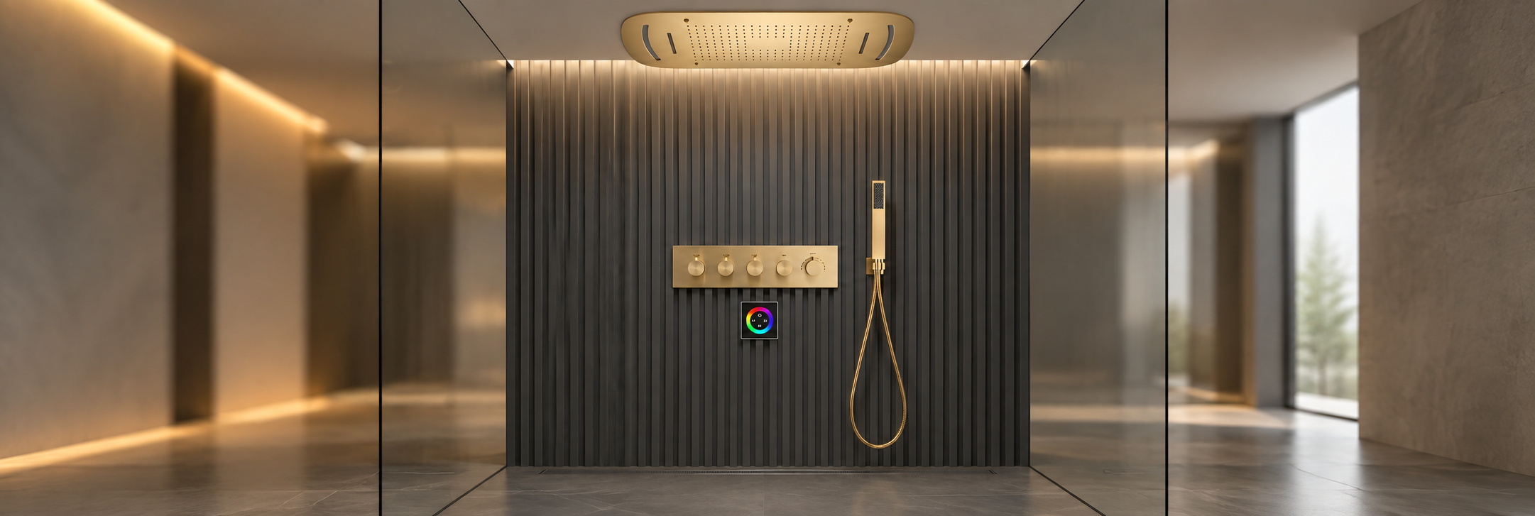 BathSelect designer shower systems and complete shower sets