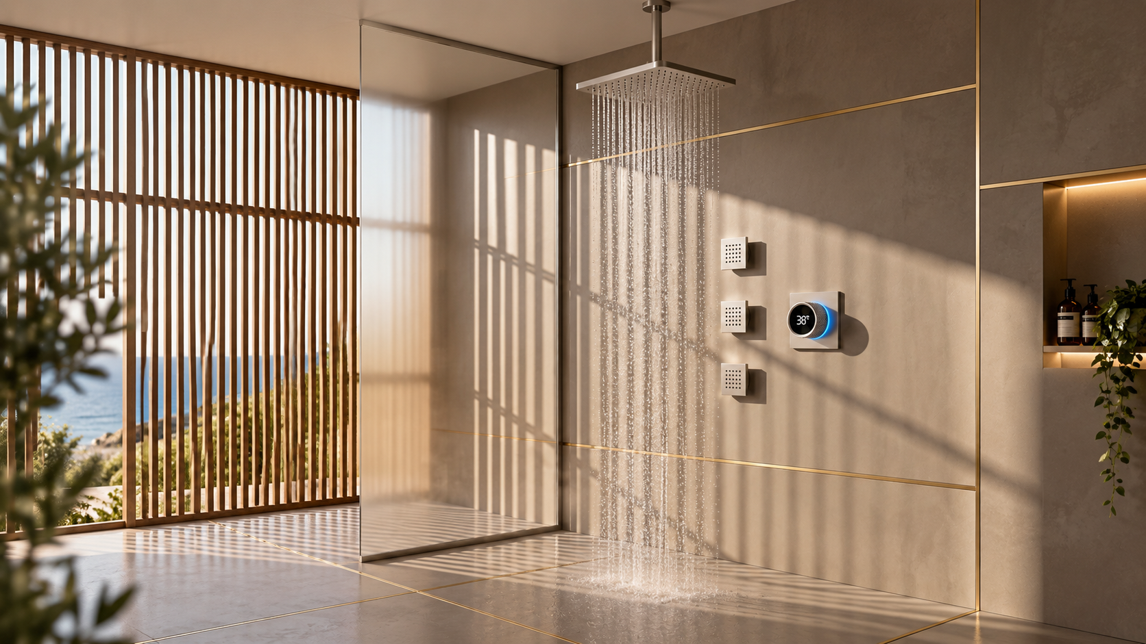 Body spray shower systems for multifamily residential developments