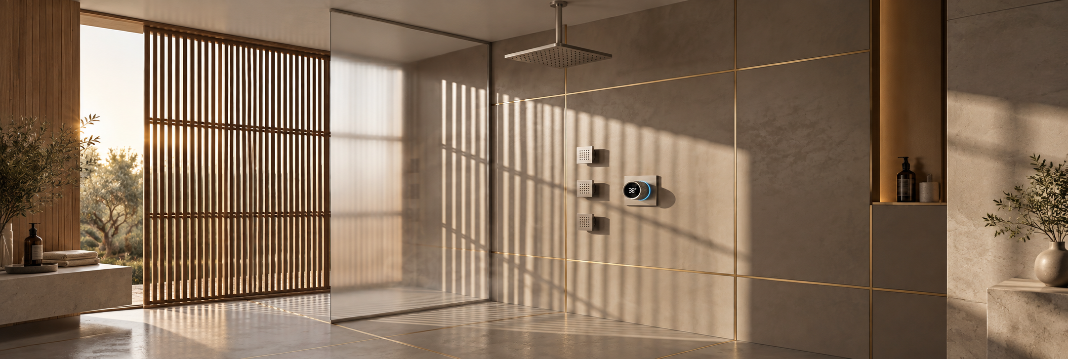 BathSelect BS7827BN brushed nickel shower set