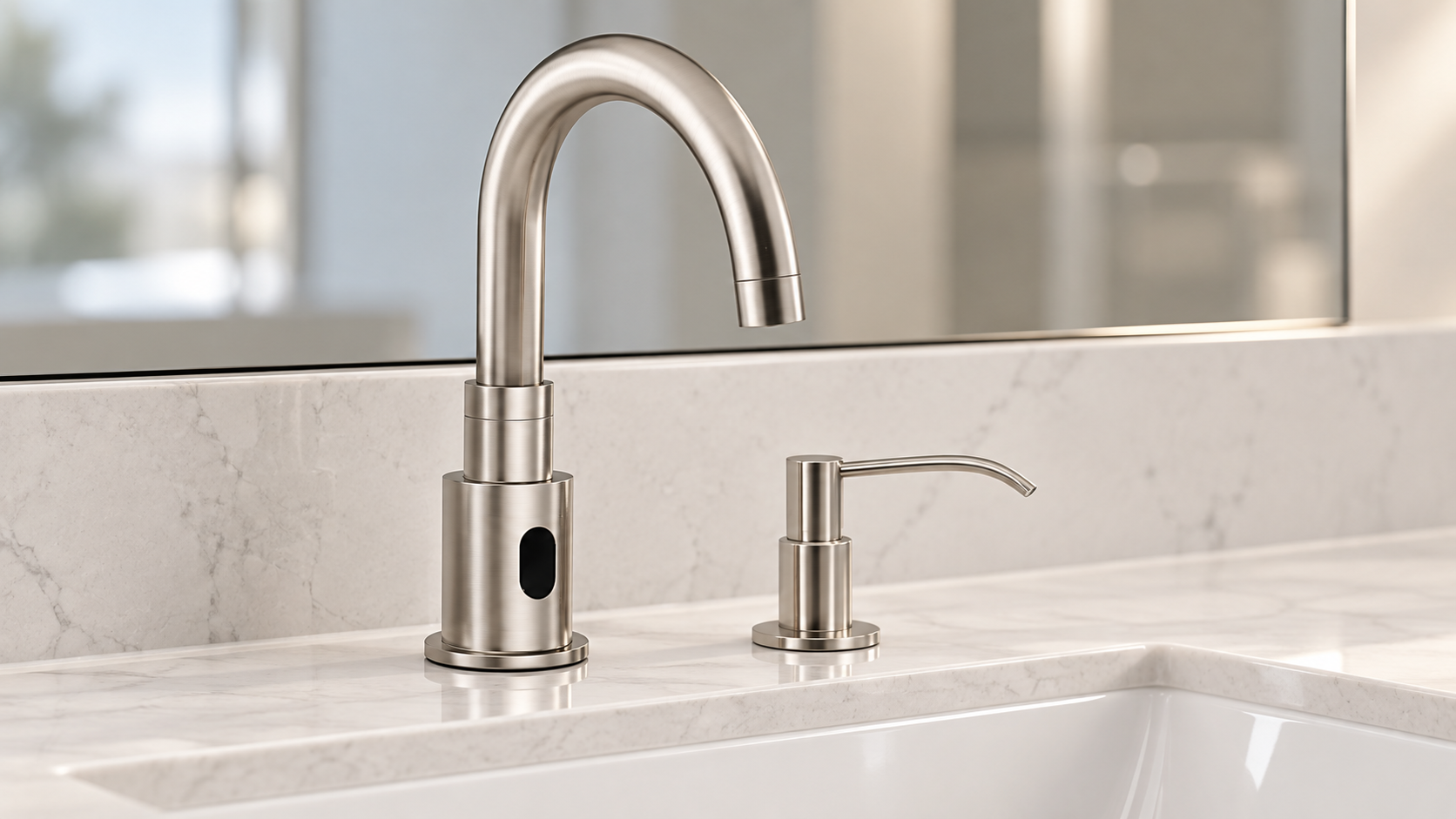 Automatic motion sensor faucets for healthcare and institutional restroom projects