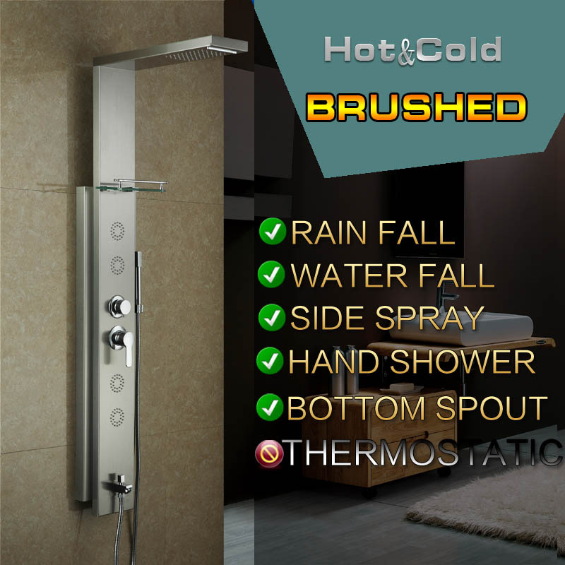 brushed-stainless-steel-rainfall-shower-panel