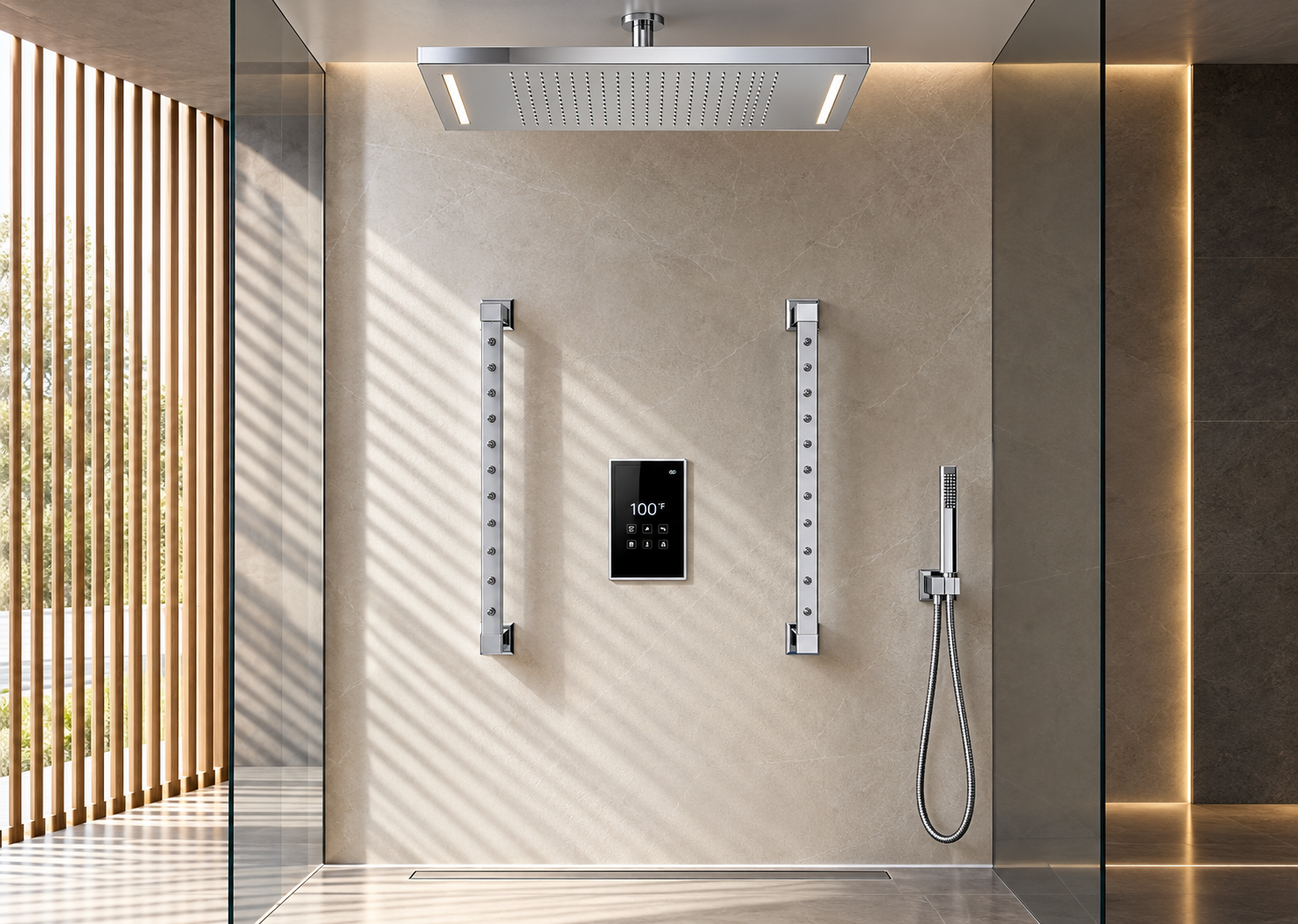 Chrome shower systems for multifamily and mixed use developments