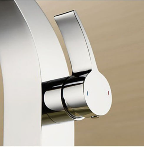 The Arc Brass Bathroom Basin Sink Faucet Single Handle Vessel Mixer Tap
