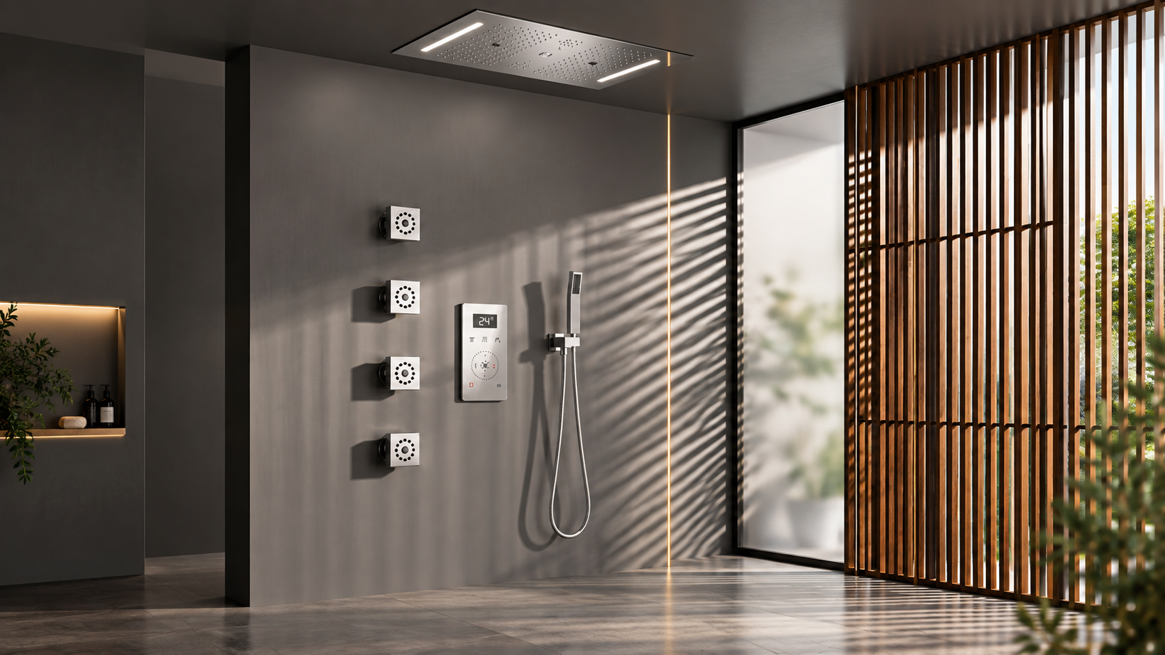 BathSelect massage body sprays and body jets for hospitality shower projects