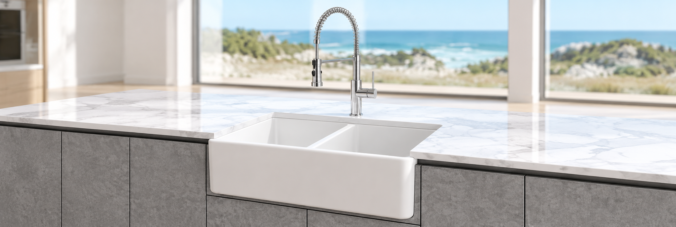 Senart black single bowl artificial stone kitchen sink