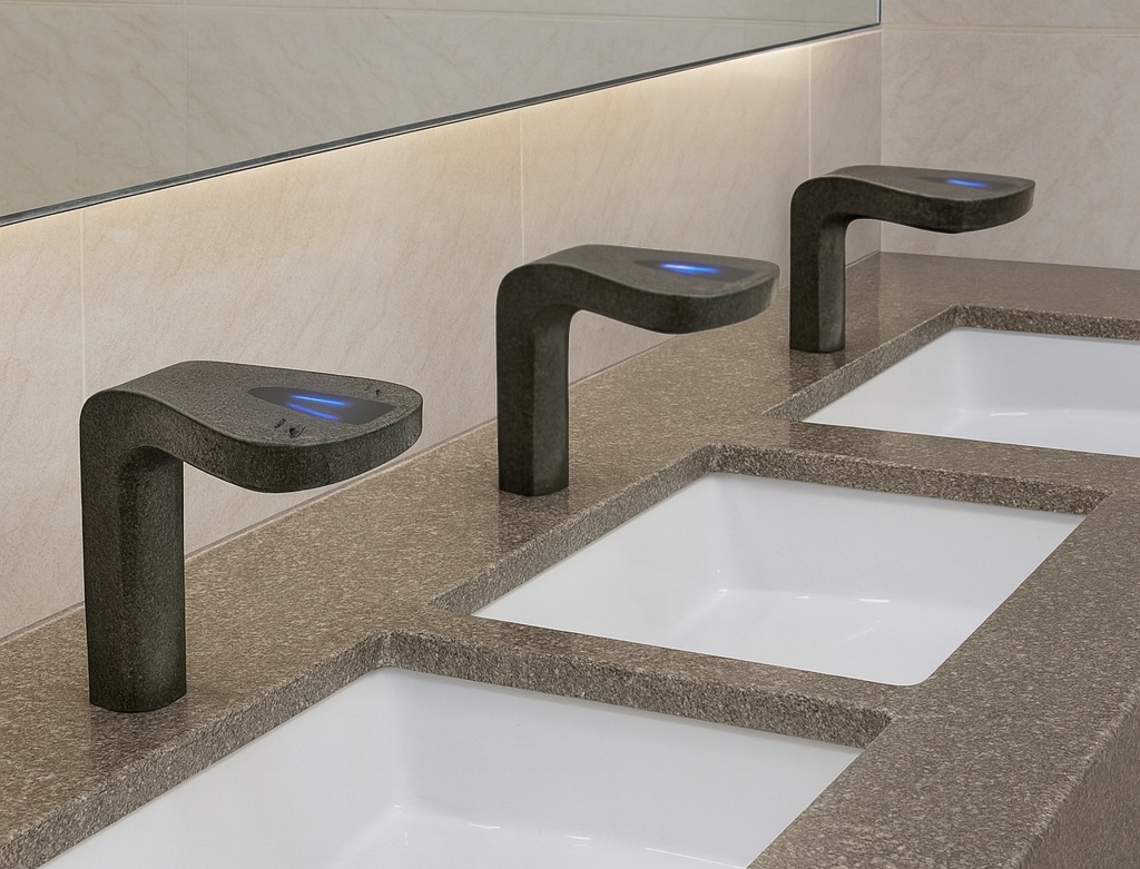 Commercial touchless sensor faucets