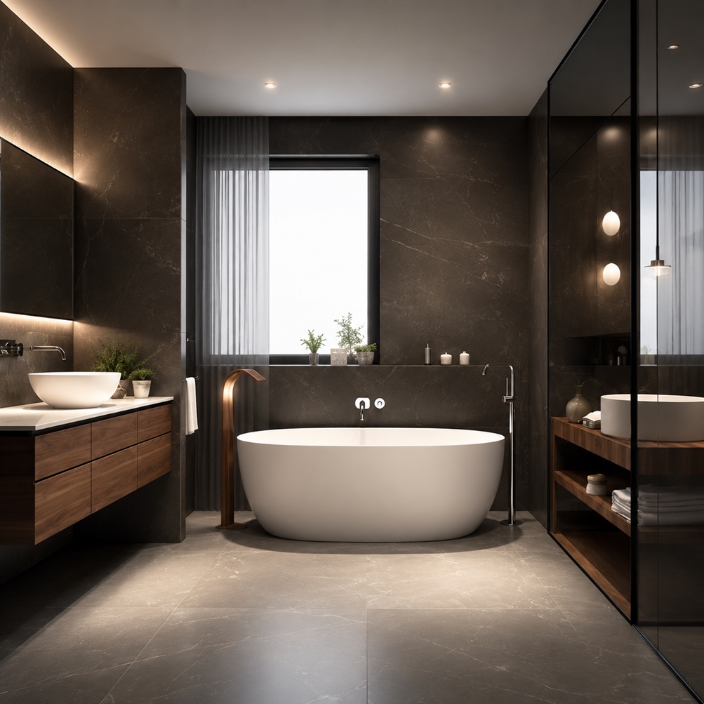 BathSelect hospitality bathroom fixture resources with showers, vanities, bathtub faucets, and finish coordination