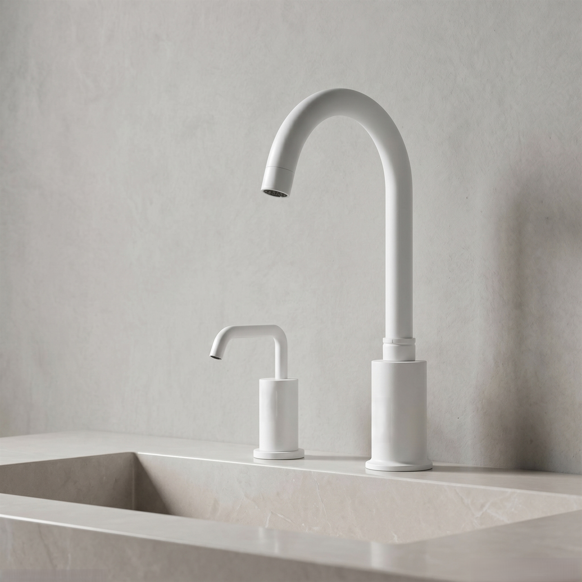 BathSelect finish laboratory samples including chrome, brushed gold, nickel, black and bronze
