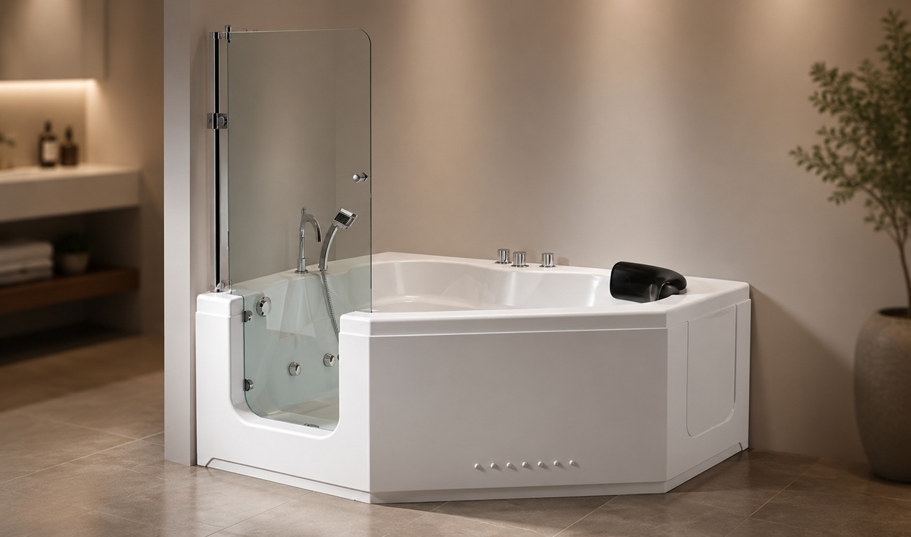 Accessibility-focused bathroom fixture planning with ADA-conscious layouts and touchless restroom products