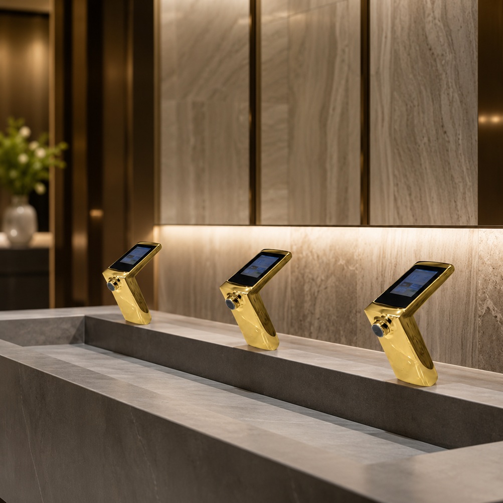 BathSelect hospitality bathroom resources with smart water systems, faucets, soap dispensers, and durable fixtures