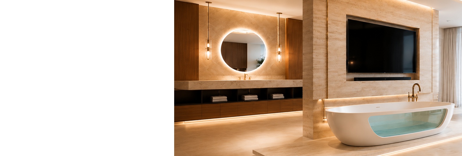 BathSelect hospitality bathroom collection with coordinated luxury fixtures for hotel guest suites, resorts, and branded residences