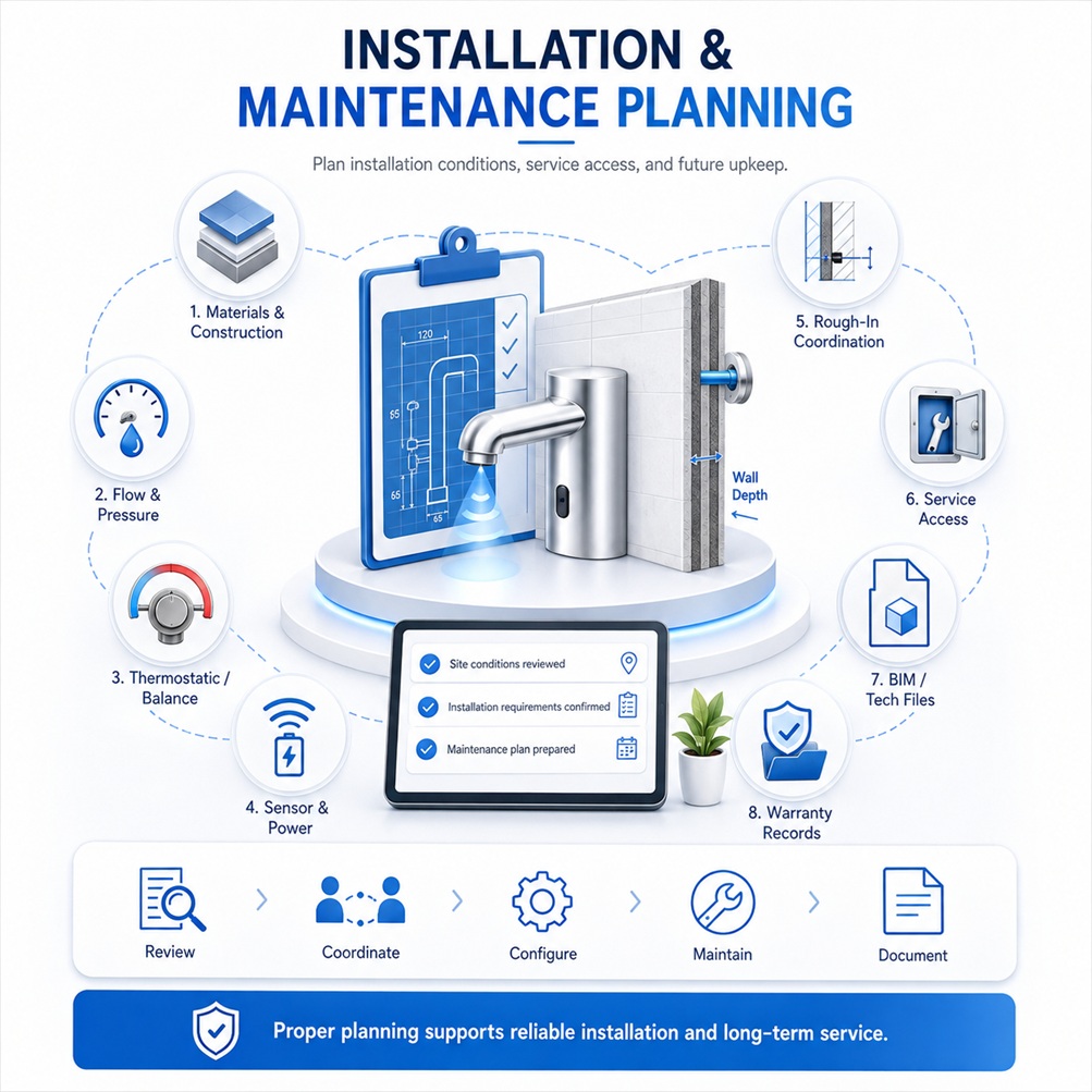 BathSelect shower-system product imagery for architectural planning