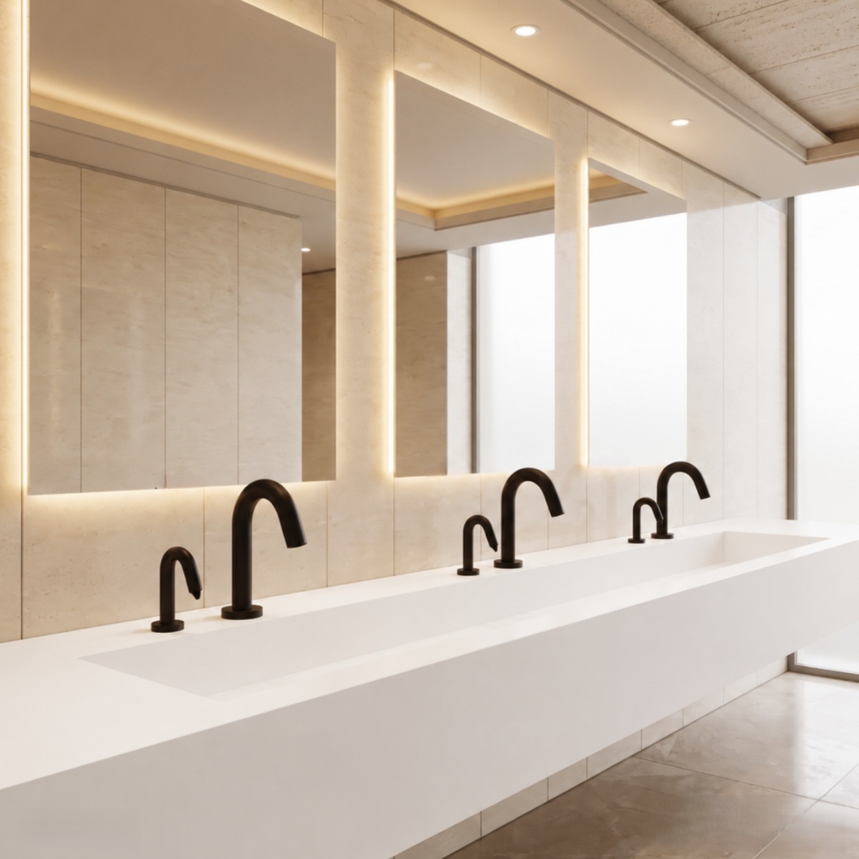 Automatic soap dispensers for public facilities