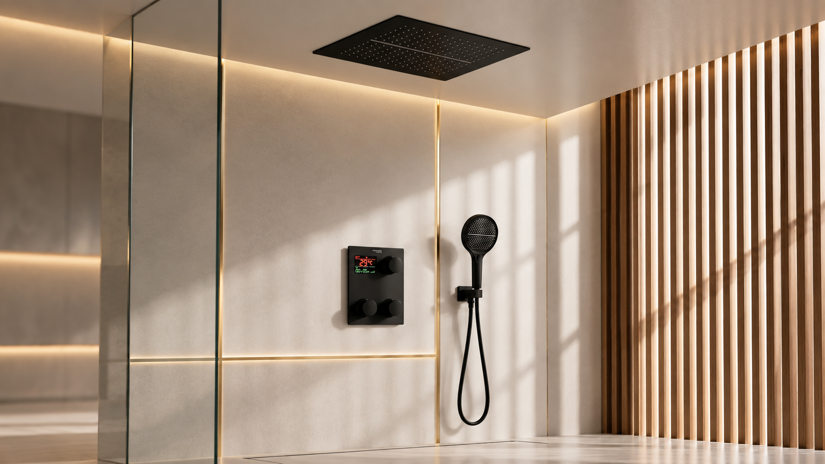Smart digital shower technology for connected modern bathrooms