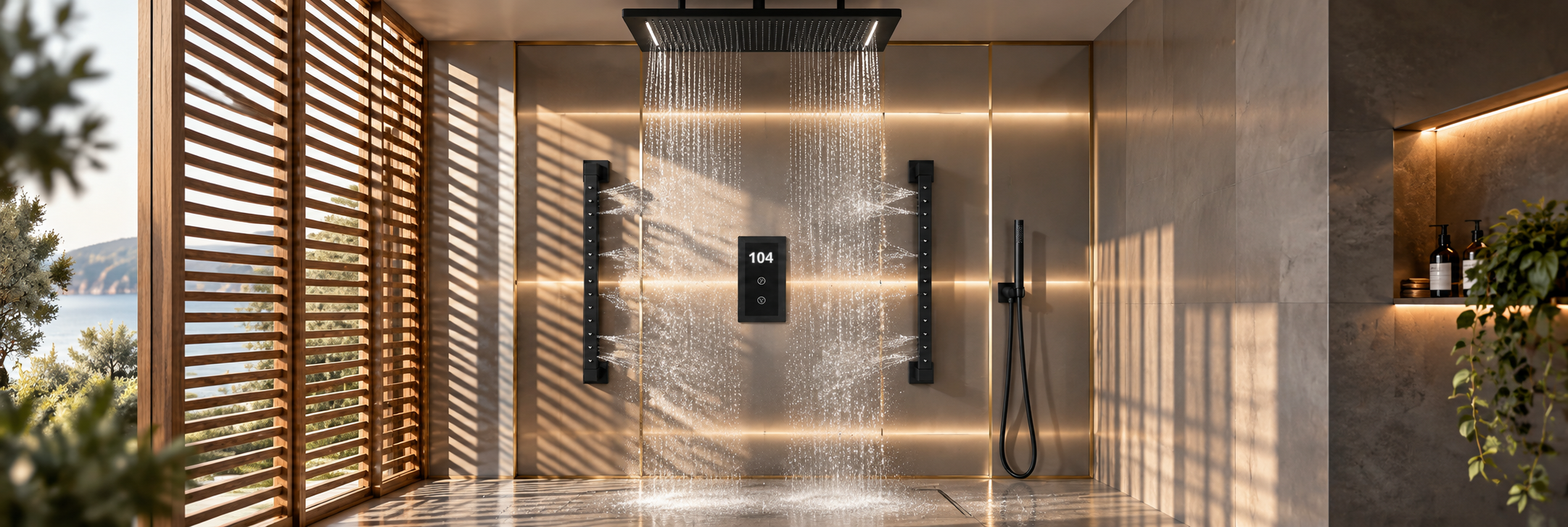 BathSelect massage body sprays and adjustable shower body jets
