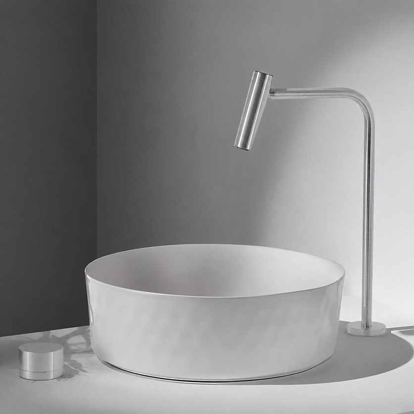 BathSelect premium bathroom faucet coordinated with a vessel sink and countertop basin for secure online shopping