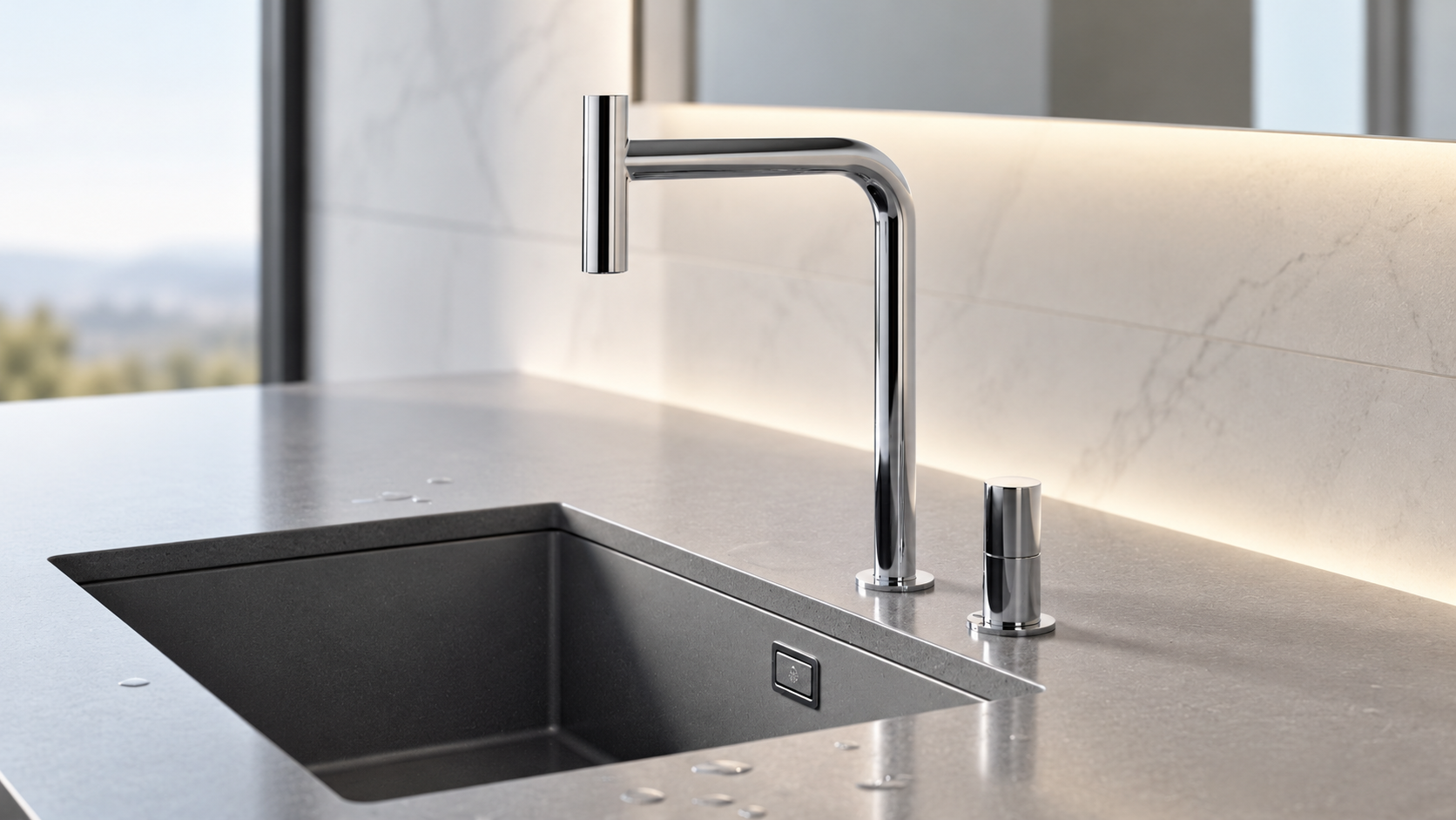 Chatou white fireclay apron-front farmhouse kitchen sink for luxury residential kitchens