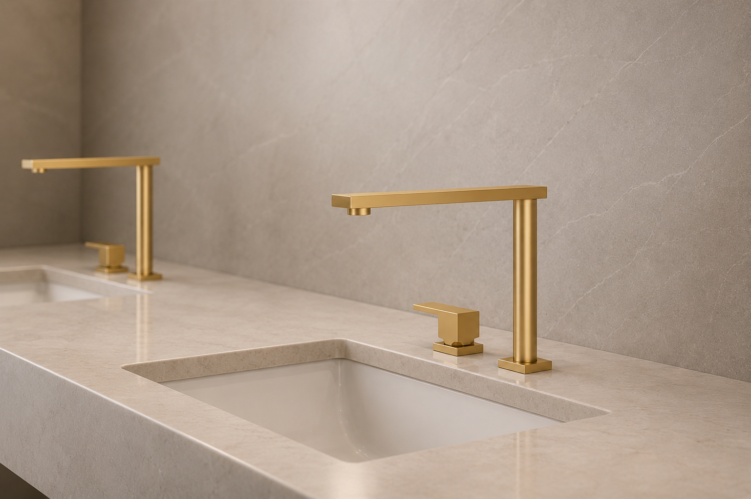 BathSelect AquaMarquis Champagne Version commercial touchless sensor faucet