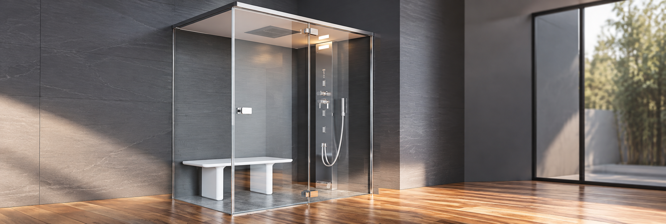 Infrared home sauna collection and wellness heating concepts