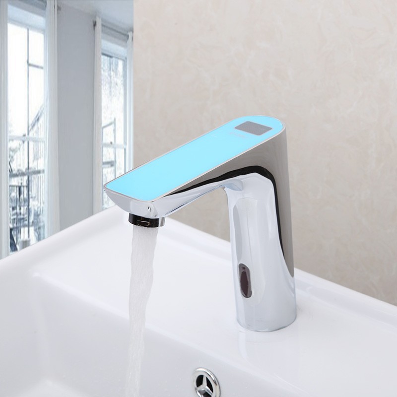 Automatic Electronic Sensor Touchless Faucet Hands Free Bathroom Chrome Tap