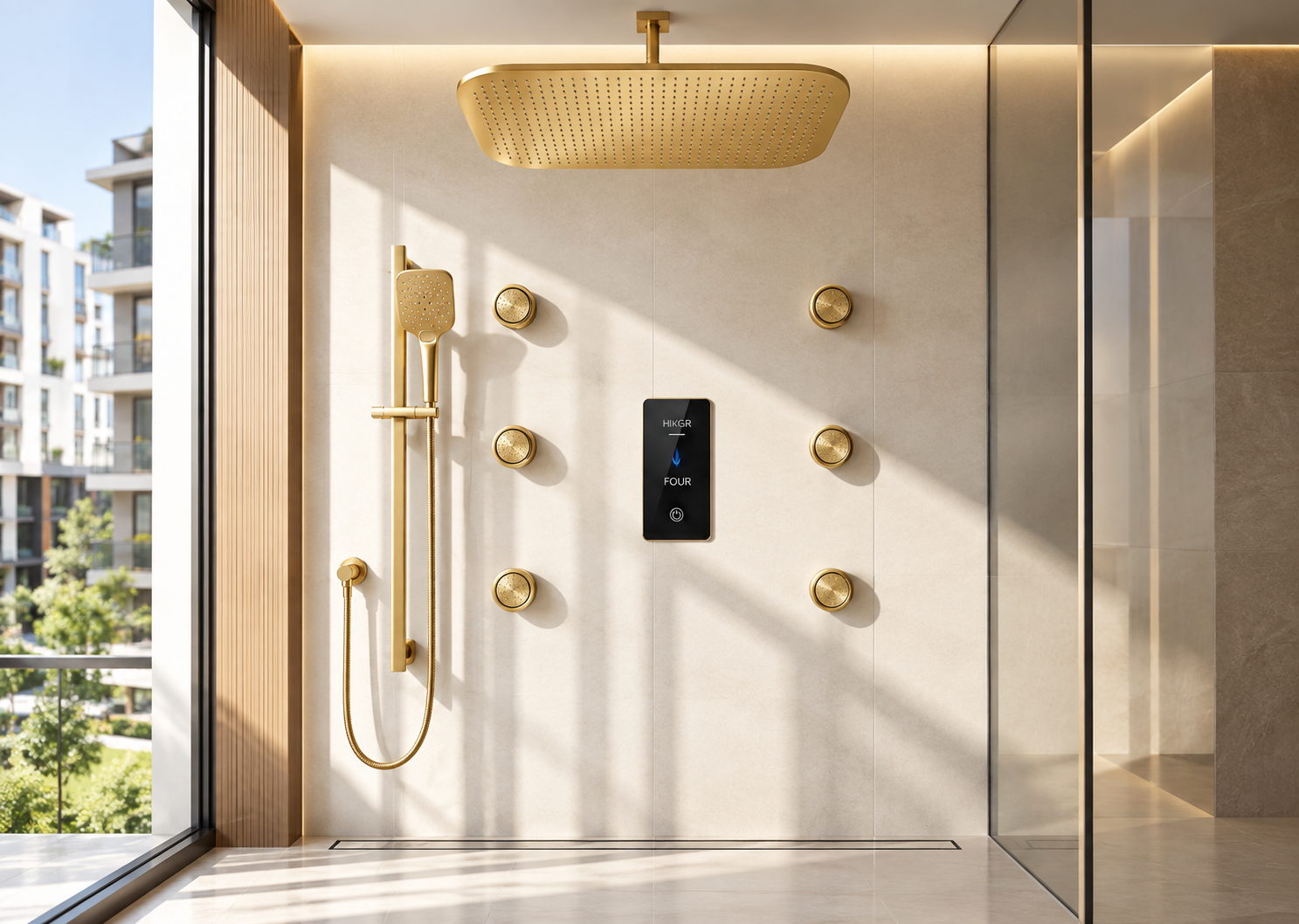 Luxury multifunctional shower systems for multifamily developments