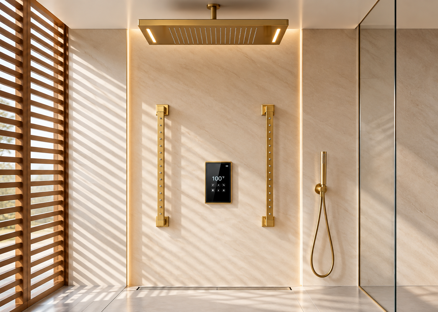 Gold shower systems for multifamily and mixed use developments