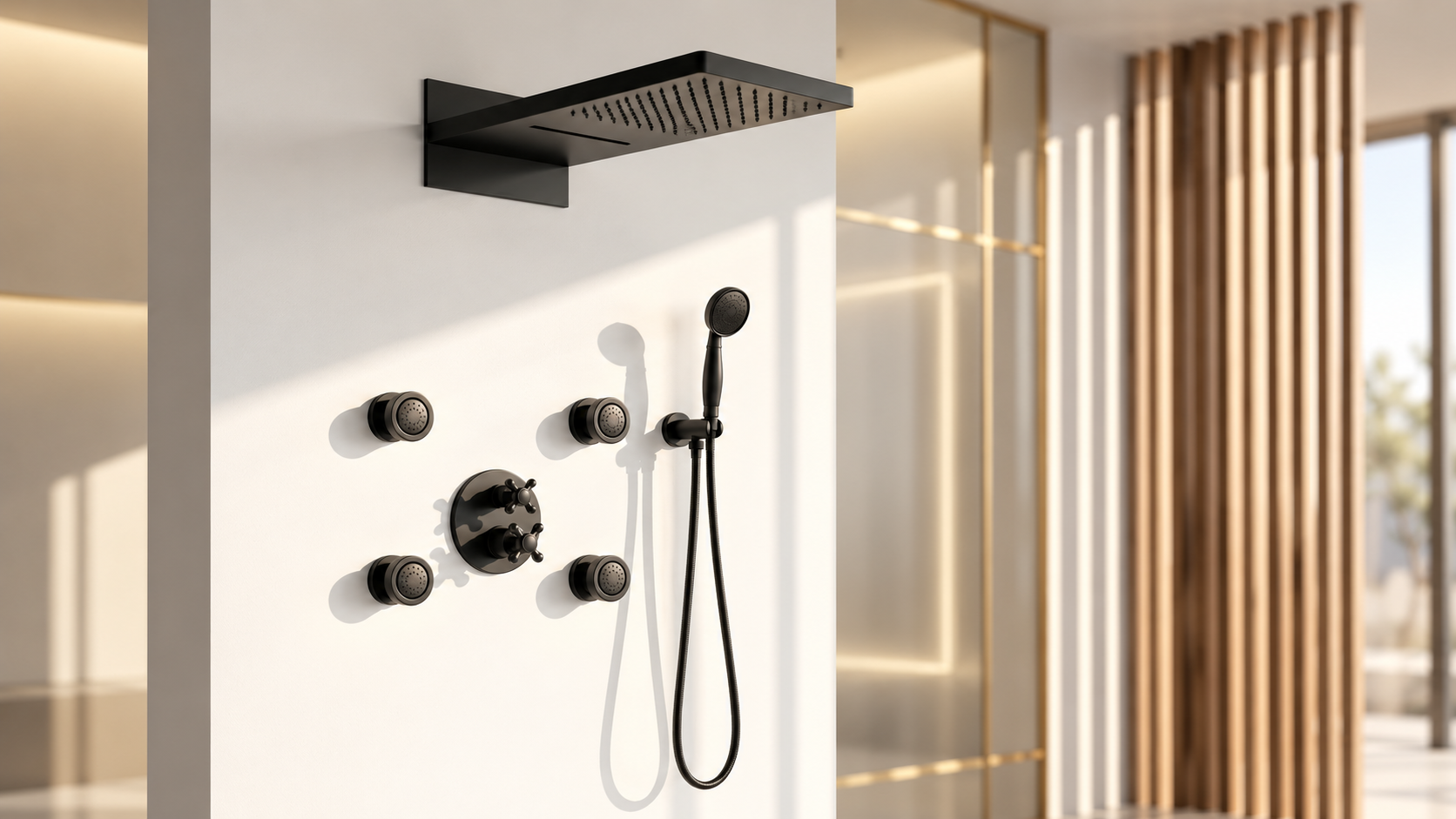 BathSelect BS7855ORB oil rubbed bronze shower set for luxury residential bathrooms