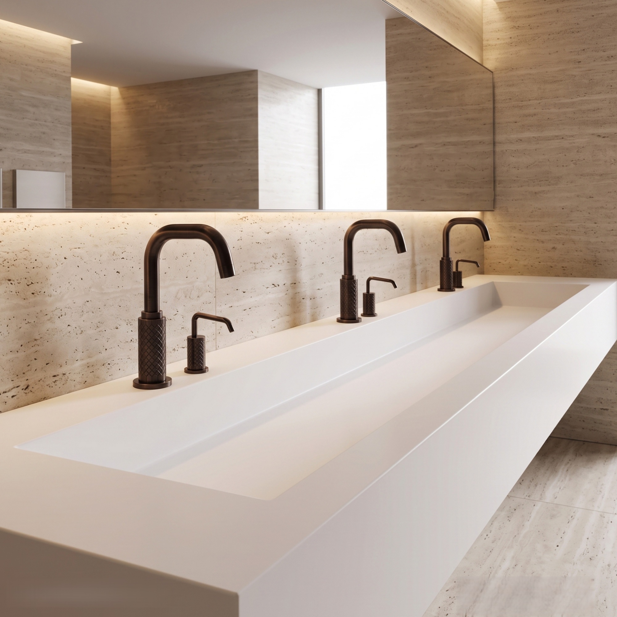 Deck mount automatic soap dispensers