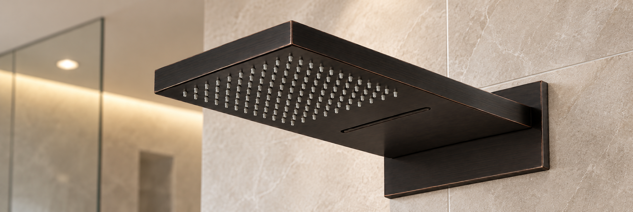 BathSelect BZ-5805ORB oil-rubbed bronze rainfall and waterfall shower head