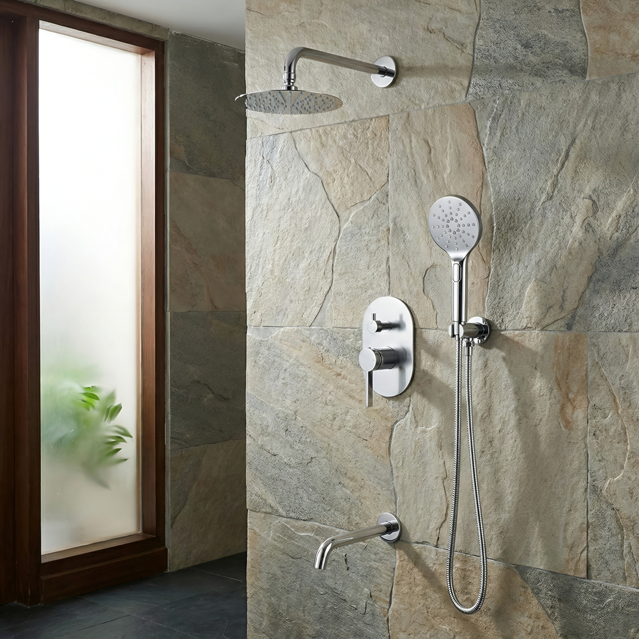 University residence and athletic showers