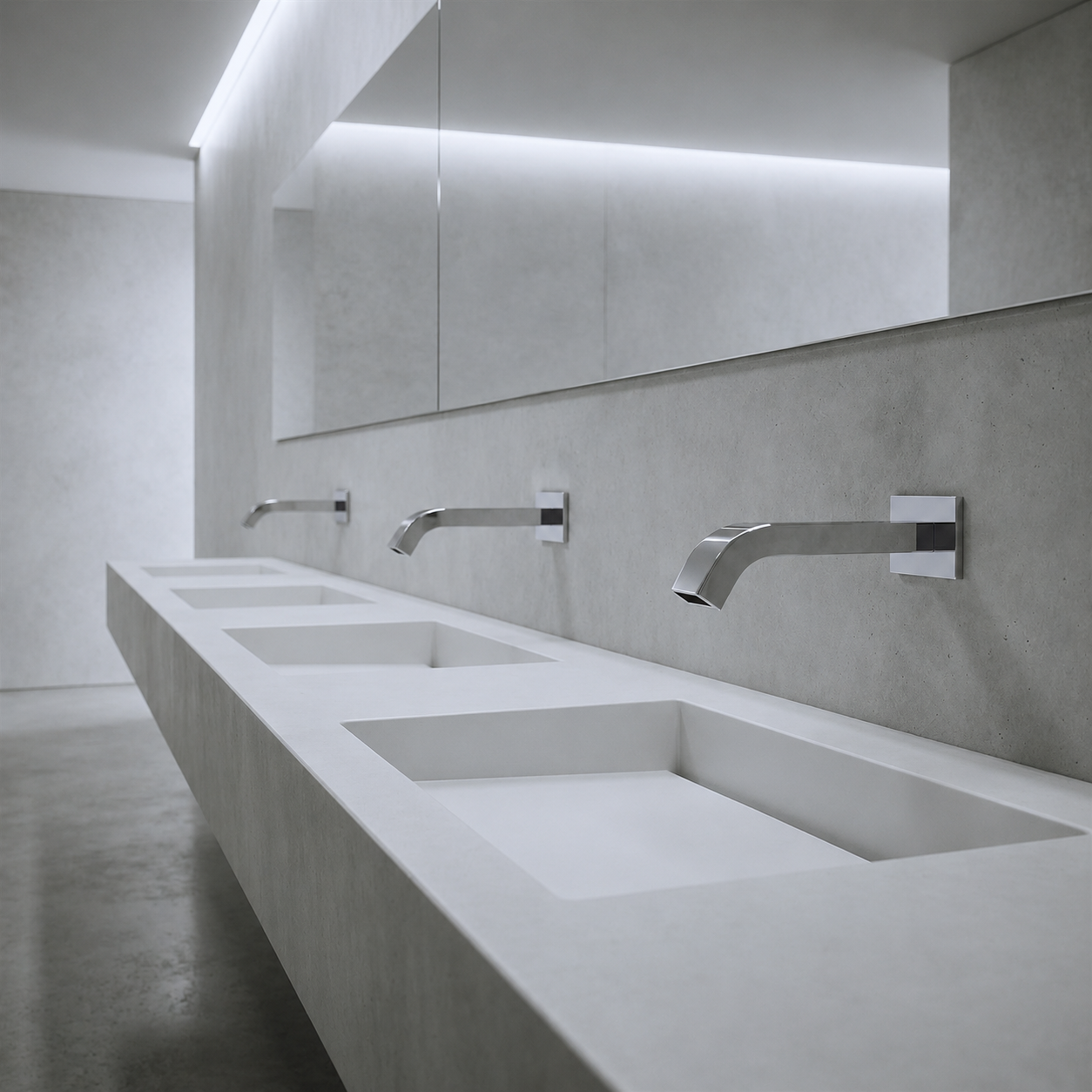 Airport and transit hub restroom systems