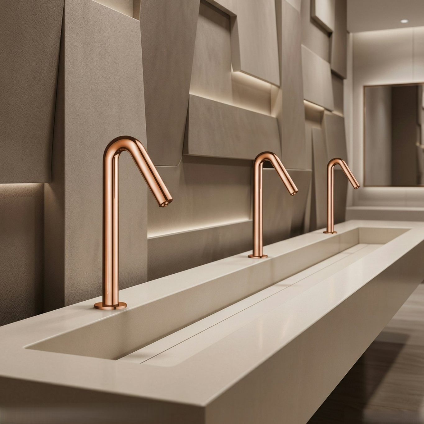 Upscale contemporary bathroom illustrating BathSelect architectural design and premium materials